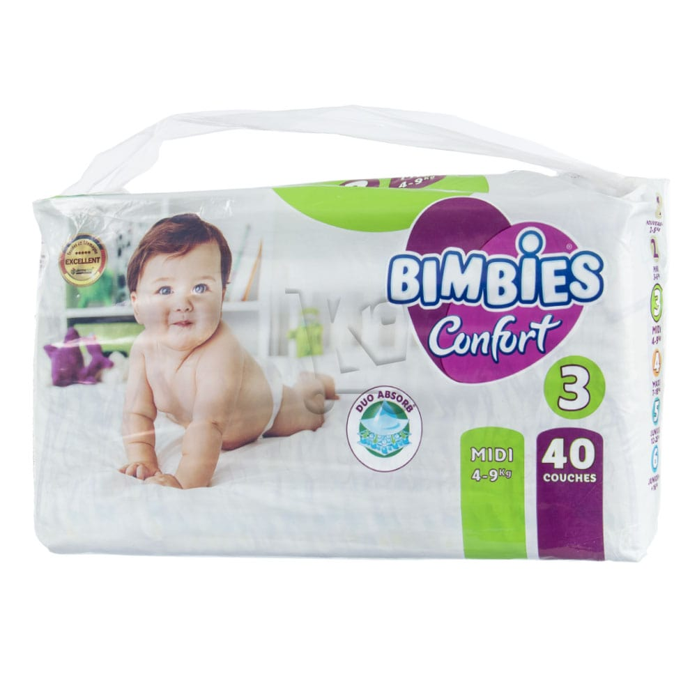 les couches quand bébé